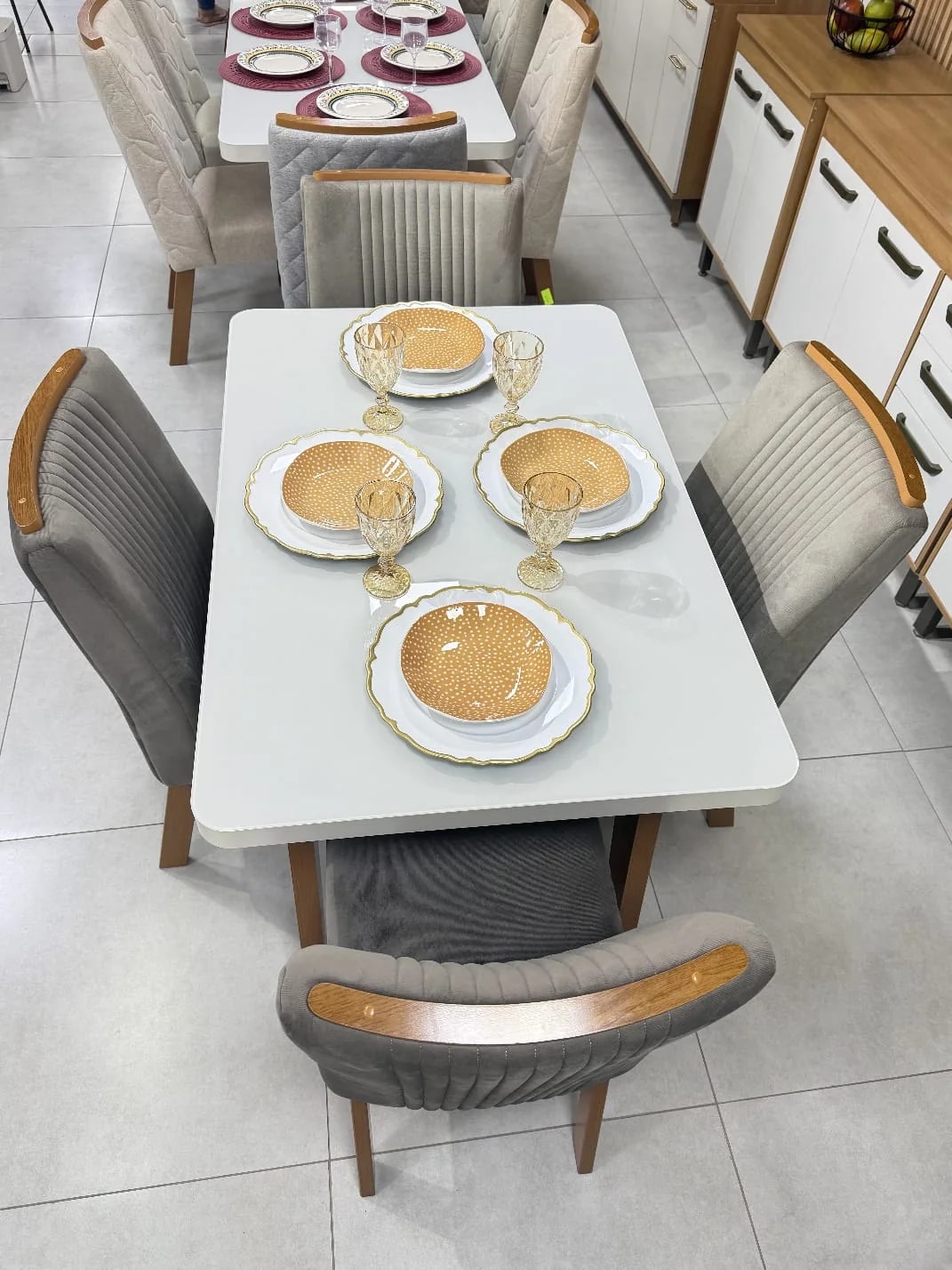 CONJUNTO MESA FIRENZE + 4 CADEIRAS ALANA 🌹
